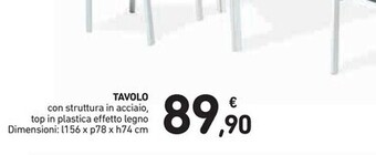 Spazio Conad Tavolo offerta