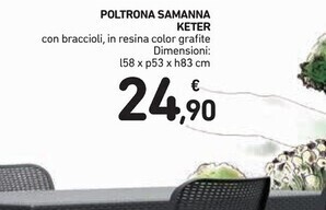 Spazio Conad Keter poltrona samanna offerta