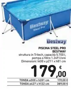 Spazio Conad Bestway piscina steel pro offerta