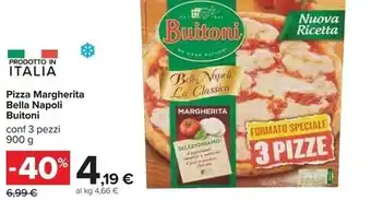 Carrefour Iper Buitoni pizza margherita bella napoli offerta