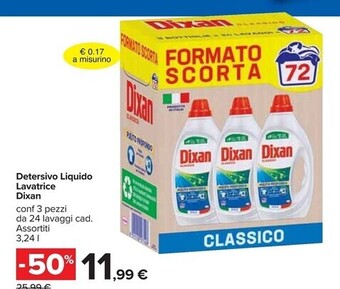 Carrefour Iper Dixan detersivo liquido lavatrice offerta