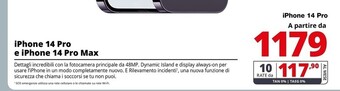 Comet Apple iphone 14 pro offerta