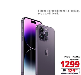 Comet Apple iphone 14 pro max offerta