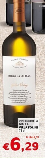 Crai Villa folini vino ribolla gialla offerta