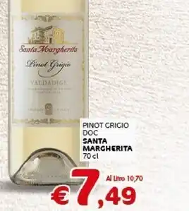 Crai Santa margherita pinot grigio doc offerta