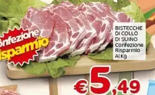 Crai Bistecche di collo di suino offerta