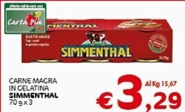 Crai Simmenthal carne magra in gelatina offerta