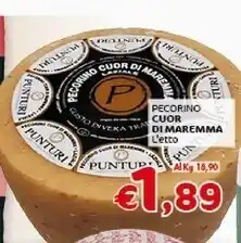 Crai Punturi pecorino cuor di maremma offerta