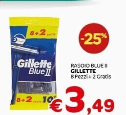 Crai Gillette rasoio blue ii offerta