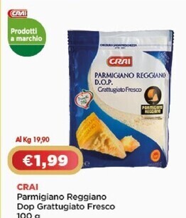Crai Crai parmigiano reggiano dop grattugiato fresco offerta