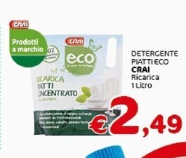 Crai Crai detergente piatti eco offerta
