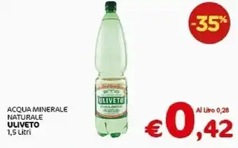 Crai Uliveto acqua minerale naturale offerta