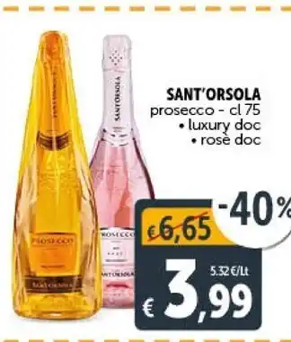 Gourmet Déco Sant'orsola prosecco luxury doc offerta