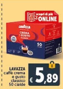 Lavazza caffè crema e gusto classico 50 cialde