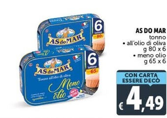 Gourmet Déco Asdomar tonno all'olio di oliva offerta