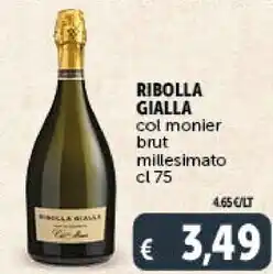 Ribolla gialla col monier brut millesimato