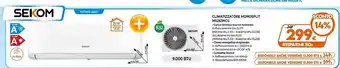 Expert Sekom climatizzatore monosplit ms263hcg offerta