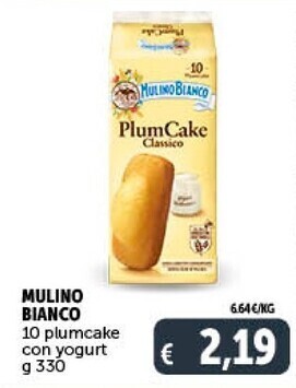 Gourmet Déco Mulino bianco 10 plumcake con yogurt offerta