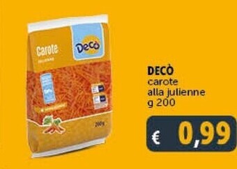Gourmet Déco Deco carote alla julienne offerta