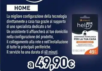 Unieuro Helpy - home offerta