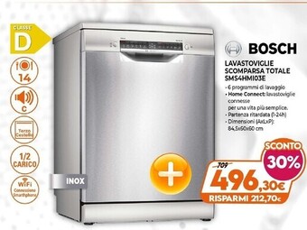 Expert Bosch lavastoviglie scomparsa totale sms4hmi03e offerta