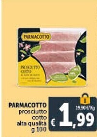 Gourmet Déco Parmacotto prosciutto cotto alta qualità offerta