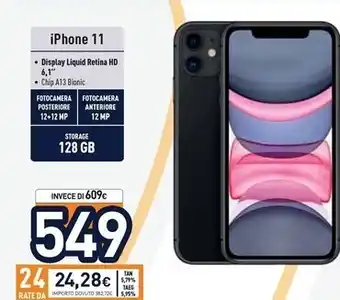 Unieuro Apple iphone 11 offerta