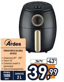 Unieuro Ardes friggitrice ad aria ar1k32 offerta
