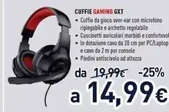 Unieuro Trust cuffie gaming gxt offerta
