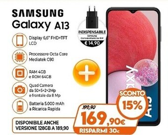 Expert Samsung galaxy a13 offerta