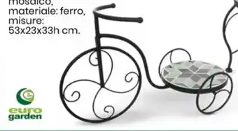 Eurospin Euro Garden Bicicletta Portavaso offerta