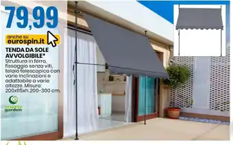 Eurospin Euro Garden Tenda da Sole Avvolgibile offerta