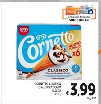 Spazio Conad Algida cornetto classico offerta