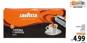 Spazio Conad Lavazza caffe crema e gusto forte offerta