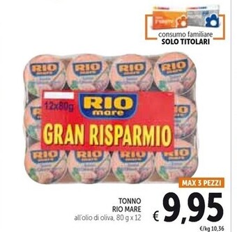 Spazio Conad Rio mare tonno offerta
