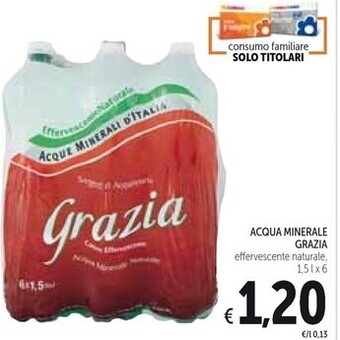 Spazio Conad Grazia acqua minerale offerta