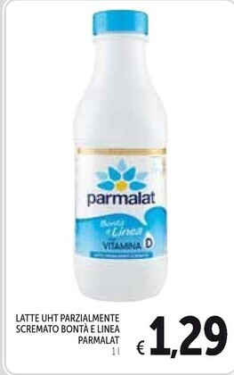 Parmalat latte uht parzialmente scremato bontà e linea