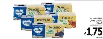 Spazio Conad Mellin omogeneizzati carne offerta