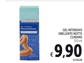 Clinians gel intensivo snellente notte