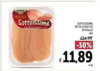 Spazio Conad Aia sottilissime fette di petto di pollo offerta