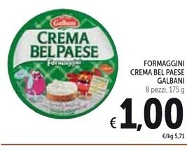Spazio Conad Galbani formaggini crema bel paese offerta