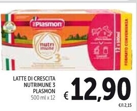 Spazio Conad Plasmon latte di crescita nutrimune 3 offerta