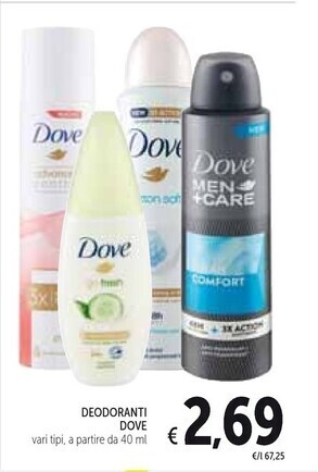 Spazio Conad Dove deodoranti offerta