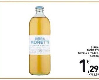 Moretti birra