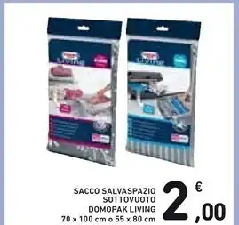 Domopak sacco salvaspazio sottovuoto