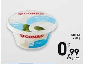 Spazio Conad Conad ricotta offerta