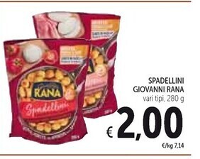 Spazio Conad Giovanni rana spadellini offerta