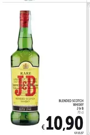 Spazio Conad J&b blended scotch whisky offerta
