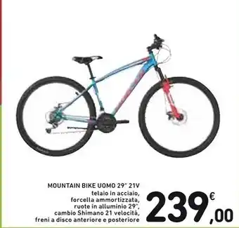 Spazio Conad Mountain bike uomo 29 21v offerta