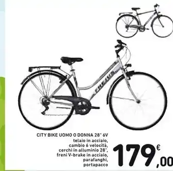 Spazio Conad City bike uomo 28 6v offerta